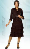 Ben Marc Misty Lane Tiered Evening Jacket Dress 13470 image