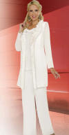 Ben Marc Misty Lane 3pc Evening Pantsuit with Ruffle Trim 13475 image