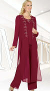 Ben Marc Misty Lane Evening Pantsuit with Duster 13477 image