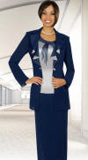Ben Marc Misty Lane Evening Suit with Ruffle Collar 13482 image