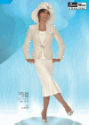 <b>Ladies Skirt Suit by Benmarc</b><br>Off-White<br>Sizes 12-24<br>Style 47405 <b>Ladies Skirt Suit by Benmarc</b><br>Off-White<br>Sizes 12-24<br>Style 47405