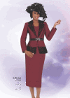 <b>Ladies Skirt Suit by Benmarc</b><br>Wine<br>Sizes 8-24<br>Style 47445 <b>Ladies Skirt Suit by Benmarc</b><br>Wine<br>Sizes 8-24<br>Style 47445