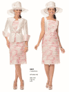 Moshita Couture <br> (Spring/Summer 2016) <br> MC6907 <br> <br> OFF-WHITE/PINK <br> 8 10 12 14 16 18 20 22 24