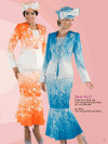 Tally Taylor Georgettes <br> (Spring/Summer 2014) <br> #4411 <br> Blue/White, Orange/White Tally Taylor Georgettes <br> (Spring/Summer 2014) <br> #4411 <br> Blue/White, Orange/White