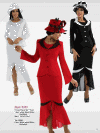 Tally Taylor Georgettes <br> (Spring/Summer 2014) <br> #9285 <br> Black/White,  Red/Black <br> White