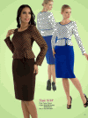 Tally Taylor Georgettes <br> (Spring/Summer 2014) <br> #9310 <br> Beige/Dark Brown, White/Royal Tally Taylor Georgettes <br> (Spring/Summer 2014) <br> #9310 <br> Beige/Dark Brown, White/Royal