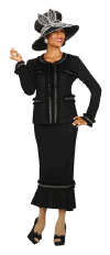 Todd & Olivia Knit Suit 96963 (Black) Todd & Olivia Knit Suit 96963 (Black)