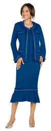 Todd & Olivia Knit Suit 96963 (Royal) Todd & Olivia Knit Suit 96963 (Royal)