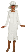 Todd & Olivia Knit Suit 96702 (Off White) Todd & Olivia Knit Suit 96702 (Off White)