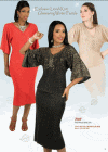 Liorah Knit 7049 - SALE <br> Red <br> Size 8, 10, 12, 14, 16, 18 <br> Size  14w, 16w, 20w, 22w, 24w