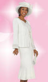Fifth Sunday by Ben Marc Off White Womens Church Suit 52524 image