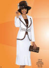 Fifth Sunday by Ben Marc Womens Two Tone Church Suit 52525 image
