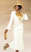 Fifth Sunday by Ben Marc Womens Off-White Church Suit 52553 image