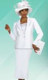 Fifth Sunday by Ben Marc Womens White Church Suit 52557 image