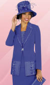 Fifth Sunday by Ben Marc Womens 3pc Church Suit 52571 image