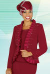 Fifth Sunday by Ben Marc Womens Ruffle Trim Church Suit 52574 image