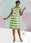 Chancelle Dresses <br> (Spring/Summer 2014) <br> #802  White/Green