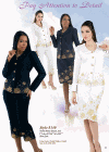 Odeliah Denim - od8140 **Skirt Suit with Capri Pant**