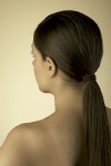 sleek ponytail