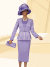 Ben Marc <br> (Spring/Summer 2016) <br> BM47950-LI <br> <br> LILAC  <br> 12 14 16 18 20 22 24 26 28 30 32 34<br><br> Full Ensemble Includes: <br> Suit, Hat & Purse