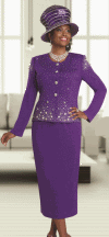 Donna Vinci Knits <br> (Spring/Summer 2016) <br> DVK13150 <br> <br> PURPLE <br> 10 12 14 16 18 20 22 24