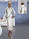 Donna Vinci <br> (Spring/Summer 2016) <br> DV11464 <br> <br> CELEDON/WHITE <br> 10 12 14 16 18 20 22 24