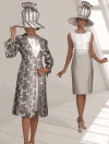 Donna Vinci <br> (Spring/Summer 2016) <br> DV11478 <br> <br> WHITE/SILVER <br> 8 10 12 14 16 18 20 22