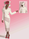 Donna Vinci <br> (Spring/Summer 2016) <br> DV11480 <br> <br> IVORY/FUSHIA <br> 10 12 14 16 18 20 22 24