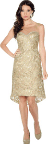<b>Dress by Annabelle</b><br>Champagne<br>Sizes 8-24<br>Style 8474