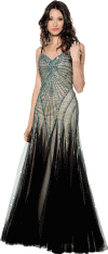 <b>Dress by Annabelle</b><br>Multi-Color<br>Sizes 8-24<br>Style 8489