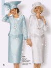 Lily & Taylor <br> (Spring/Summer 2016) <br> LT3484 <br> <br> Ice-Blue  <br>  White <br> 4 6 8 10 12 14 16 18 20 22 24
