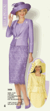 Lily & Taylor <br> (Spring/Summer 2016) <br> LT3520 <br> <br> Lavender  <br>  Canary-Yellow  <br>  Ice-Blue <br> 4 6 8 10 12 14 16 18 20 22 24