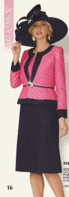 Lily & Taylor <br> (Spring/Summer 2016) <br> LT3533 <br> <br> Pink/Navy  <br>   Ivory/Navy <br> 4 6 8 10 12 14 16 18 20 22 24