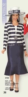 Lily & Taylor <br> (Spring/Summer 2016) <br> LT3153 <br> <br> Navy/Ivory  <br>  Purple/Ivory <br> 4 6 8 10 12 14 16 18 20 22 24