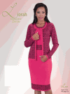 Liorah Exclusive Knits <br> (2016) <br> L5124-FU <br> <br> FUCHSIA/BLACK <br> 6 8 10 12 14 16 18 20 22