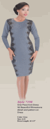 Liorah Exclusive Knits <br> (2016) <br> L7198-GR <br> <br> GREY <br> 6 8 10 12 14 16 18 20 22