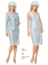 Moshita Couture <br> (Spring/Summer 2016) <br> MC6847 <br> <br> BLUE  <br>  WHITE <br> 8 10 12 14 16 18 20 22 24