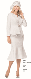 Moshita Couture <br> (Spring/Summer 2016) <br> MC6902 <br> <br> WHITE  <br>  PINK <br> 8 10 12 14 16 18 20 22 24