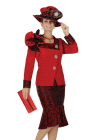 <b>Skirt Suit by Elite Champagne</b><br>Red, Mint<br>Sizes 10-24<br>Style 4760