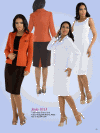 Tally Taylor Georgettes <br> (Spring/Summer 2014) <br> #9315 <br> Orange/Brown,  White