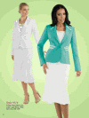 Tally Taylor Georgettes <br> (Spring/Summer 2014) <br> #9316 <br> Aqua/White,  White