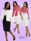 Tally Taylor Georgettes <br> (Spring/Summer 2014) <br> #9317 <br> Salmon/White,  White/Black
