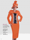 Tally Taylor Suits <br> (2016 Vol. 3) <br> TT4499 <br> <br> BURNT-ORANGE <br> 6 8 10 12 14 16 18 16w 18w 20w 22w 24w 26w