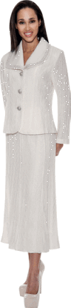 Todd & Olivia Knits <br> (Fall/Holiday 2015) <br> TD94322 <br> <br> WHITE <br> 8 10 12 14 16 18 16w 18w 20w 22w 24w 26w