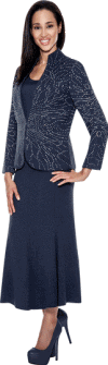 Todd & Olivia Knits <br> (Fall/Holiday 2015) <br> TD94383 <br> <br> CHARCOAL <br> 10 12 14 16 18 18w 20w 22w 24w 26w