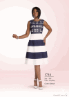 Chancelle Dresses <br> (Spring/Summer 2016) <br> CD1714 <br> <br> IVORY/NAVY <br> 8 10 12 14 16 18