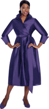 Dresses By Nubiano <br> (Fall/Holiday 2015) <br> DN5371-PU <br> <br> PURPLE <br> 8 10 12 14 16 18 16w 18w 20w 24w 26w 28w 30w<br> <br> In Stock