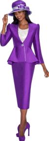 GMI Fancies <br> (Fall/Winter 2015) <br> G5493-PU <br> <br> PURPLE/SILVER <br> 8 10 12 14 16 18 16w 18w 20w 22w 24w 26w 28w 30w