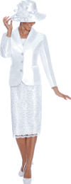 GMI Fancies <br> (Fall/Winter 2015) <br> G5972-WH <br> <br> WHITE <br> 8 10 12 14 16 18 16w 18w 20w 22w 24w 26w