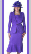 GV0801-PUR,Giovanna Fall And Holiday Womens Church Suit 2015